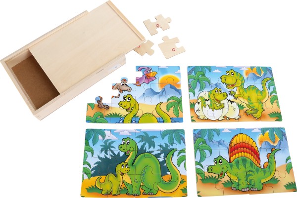 Legler, Puzzle-Box, 4, in, 1, „Dinosaurier“, 48, Teile4020972101747, 10174
